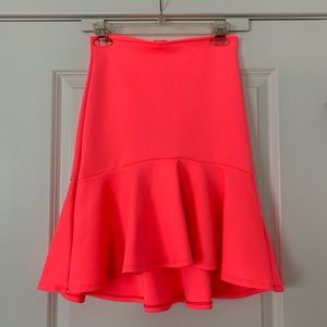 Hot Pink trumpet skirt